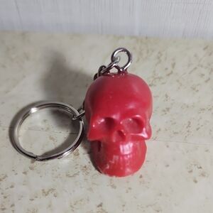 Skull Keychain ( RED)